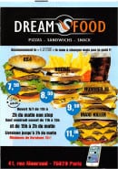 Menu Dream food - Les burgers