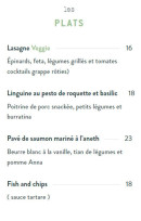 Menu La Villa Gambetta - Les plats