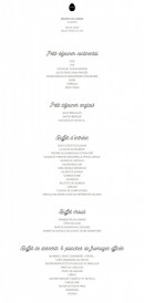 Menu Mama Shelter - Le brunch