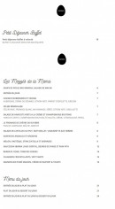 Menu Mama Shelter - Le petit déjeuner et carte du midi