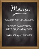 Menu Natema - Exemple de menu du jour