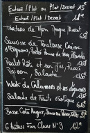 Menu Odette et Charlus - Exemple de menu