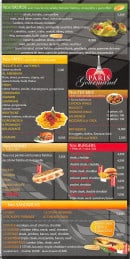 Menu Paris Gourmand - Salades, sandwichs, burgers,...