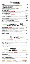 Menu PB Poulet Braisé - Entrées, salades et wraps a emporter