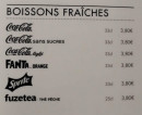 Menu Pizzeria Monplaisir - Les boissons