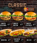 Menu Starter's - Les burgers classic et sandwich