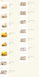 Menu Sushi 14. - Les maki neige, les maki egg et les california