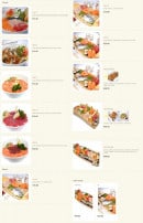 Menu Sushi 14. - Les chirashi et  les bateaux