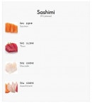 Menu Sushi King - Les sashimi