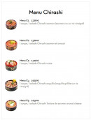 Menu Sushi King - Menus chirashi