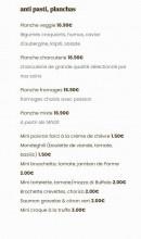 Menu Blotti - Les tapas