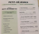 Menu Café Love - Formule petit déjeuner