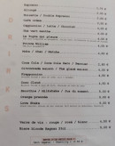 Menu Café Love - Les boissons