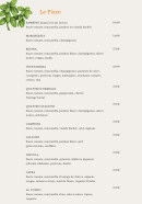 Menu Dolce Vita - Les pizzas