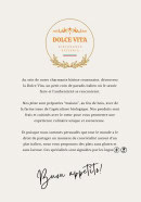Menu Dolce Vita - Information