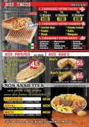 Menu Dwich - Tacos, panini, assiettes,...