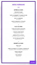 Menu La Walsheim - Menu normand