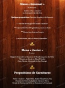 Menu Le Bistrot D'Arthur - Le menu gourmet, le menu junior ...