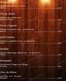Menu Le Bistrot D'Arthur - Les grands crus