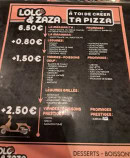 Carte et menu de Lolo & Zaza Pizzeria à Rouen — Pizza personnalisée