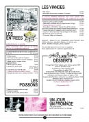 Menu Pascaline - Entrées, poissons, viandes,...