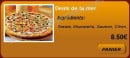 Menu Pizza Speed - Dent de la mer