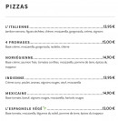 Menu Rev’art jungle - Les pizzas