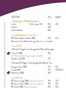 Menu Un Grain De... - Les vins