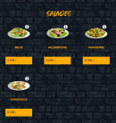 Menu Pizza Gusto - Les salades