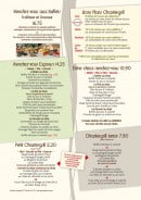 Menu Chantegrill - Les rendez- vous, petit chantegrill...