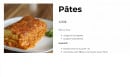 Menu Le Chimp' - Pâtes