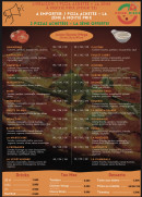 Menu Prime Pizza - La carte