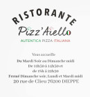 Menu Pizz'Aiello - Carte et menu Pizz'Aiello Dieppe