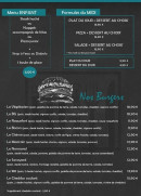 Menu Le BG - Formules et burgers