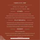 Carte et menu de Les Caudalies à Bois Guillaume — page 4