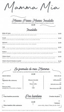 Menu Mamma Mia - Les salades et formules