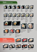 Menu Fujiya Sushi - Les makis, sushis