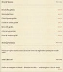 Menu Le Ryad - les grillades