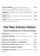 Carte et menu de La Fontaine Fleurie à Fontaine la Mallet — Pizzas et pâtes fraîche a emporter