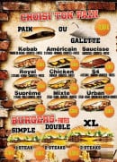 Menu Urban food - Les sandwiches et burgers