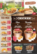 Menu Le bel air - Les assiettes, tex mex et chicken