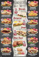 Menu Le bel air - Les sandwichs