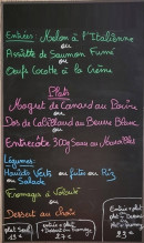Carte et menu de Les voyageurs bar-brasserie à Oissel — Exemple de menu