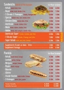 Menu Addim kebab - les sandwichs et paninis