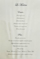 Menu Le Molière - Les entrées et plats