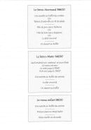 Menu Le seino marin - Les buffets suite