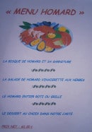 Carte et menu de Les comptoirs de l'océan à Le Treport — Menu homard
