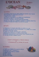 Carte et menu de Les comptoirs de l'océan à Le Treport — Océan