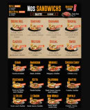 Carte et menu de La Barak aux délices à Duclair — Sandwichs