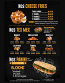 Carte et menu de La Barak aux délices à Duclair — Cheese fries